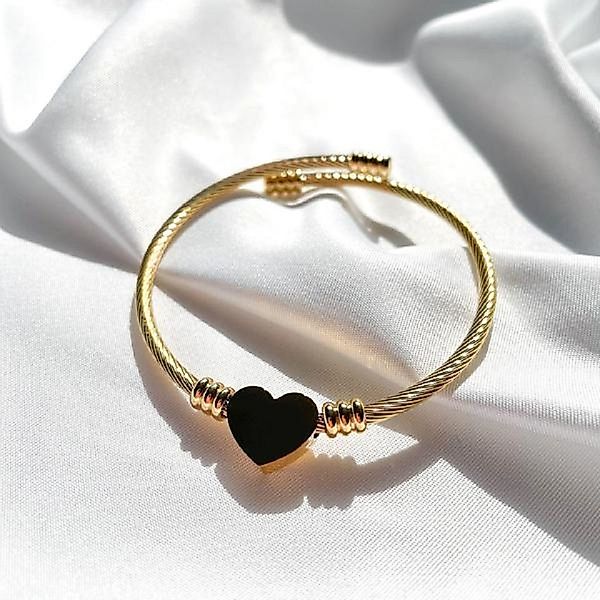 GOLDKLEIN Armreif Edelstahl Herz Schmuck Armkette günstig online kaufen
