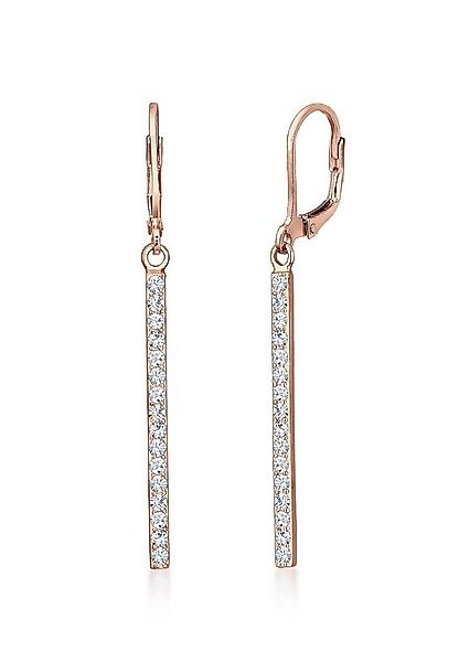 Elli Paar Ohrhänger Stab lang mit 925 Silber, mit Kristallen von Swarovski® günstig online kaufen