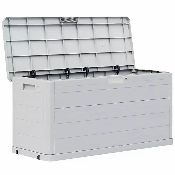 vidaXL Gartenbox Garten-Aufbewahrungsbox 280 L Hellgrau günstig online kaufen