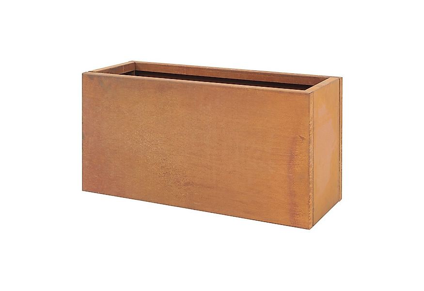 casa.pro Pflanzkübel, »Vaargel« Blumenkasten 40x80x30 cm rechteckig Stahl E günstig online kaufen