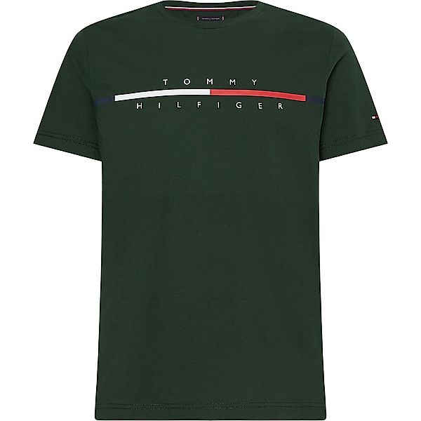 Tommy Hilfiger Corp Split Logo Kurzärmeliges T-shirt XL National Forest günstig online kaufen