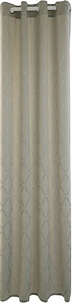 HOMING Gardine "Deron" Ösen 1 Stk. tlg. blickdicht, Rauten, edles Muster, W günstig online kaufen