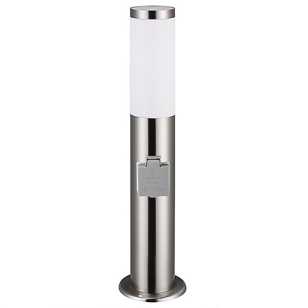 monzana Gartenleuchte, Außenleuchte mit Steckdose, Edelstahl 50cm IP44 Gart günstig online kaufen