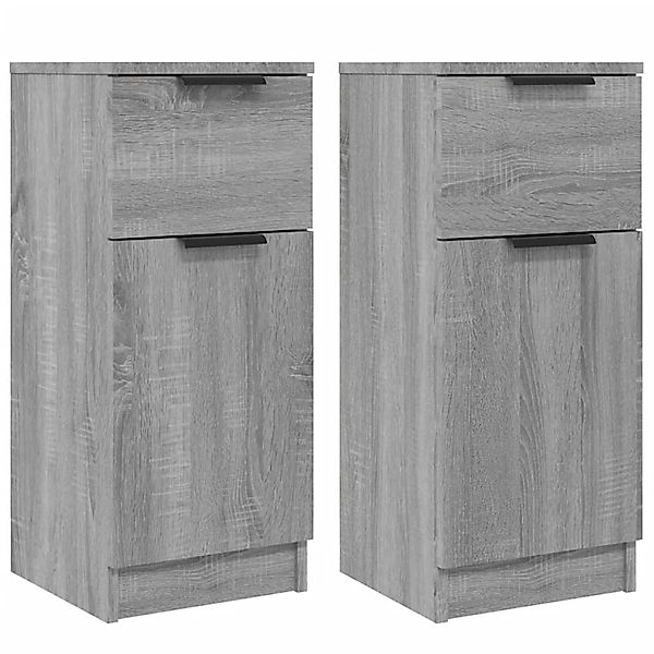 vidaXL Sideboards 2 Stk Grau Sonoma 30x30x70 cm Holzwerkstoff 817003 günstig online kaufen
