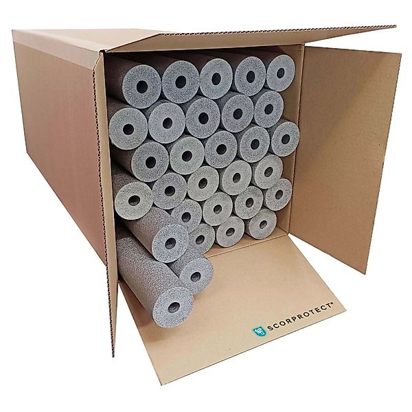 Scorprotect Karton Graue PE Rohrisolierung Angeschlitzt 18 X 25 X 1 Meter günstig online kaufen
