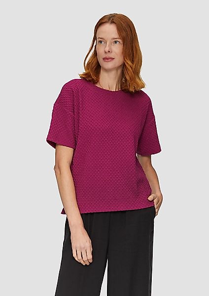 s.Oliver Kurzarmshirt Sweatshirt Sweatshirt mit Rundhalsausschnitt günstig online kaufen