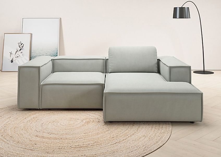Home affaire Ecksofa »Watertown, kompakte L-Form, 246 cm breite für kleiner günstig online kaufen