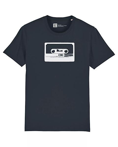 Herren Retro T-shirt Mit C90 Kassette Aus 100% Biobaumwolle günstig online kaufen