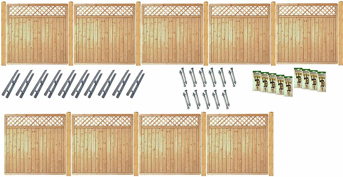 Tetzner & Jentzsch Sichtschutzelement "COLUMBIA 7" kesseldruckimprägniert günstig online kaufen