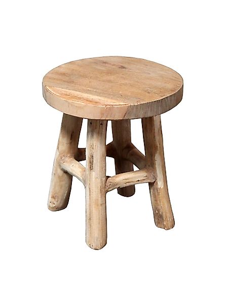 Spetebo Blumenhocker Teak Blumenhocker - natur günstig online kaufen