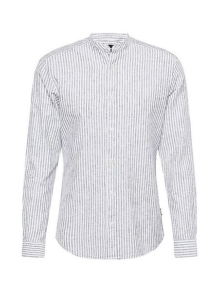 ONLY & SONS Langarmhemd Leichtes Leinen Langarm Slim Fit ONSCAIDEN LS MAO S günstig online kaufen