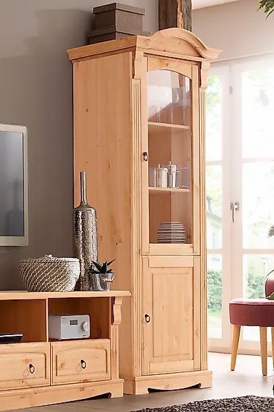 Home affaire Vitrine »Anna«, Breite 69 cm, Höhe 187 cm, Metallgriffe, aus m günstig online kaufen
