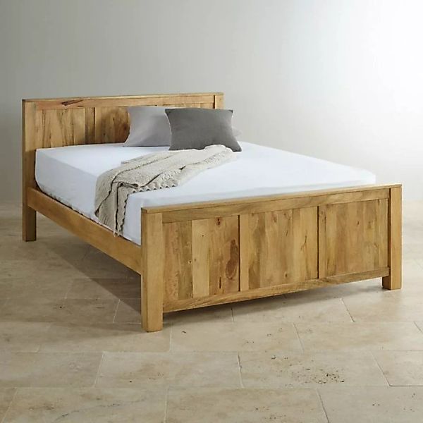 Indischesmoebelhausde Massivholzbett Bett Hina 160x200 aus Mangoholz günstig online kaufen