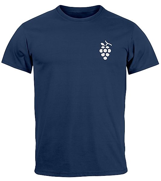 Neverless Print-Shirt Herren T-Shirt Wein Schorle günstig online kaufen