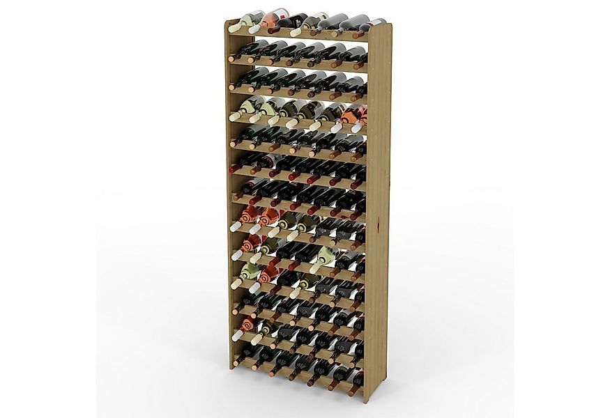 Lenmar Weinregal Weinregal Weinregal Holz Flaschenregal für 91 Flaschen Len günstig online kaufen