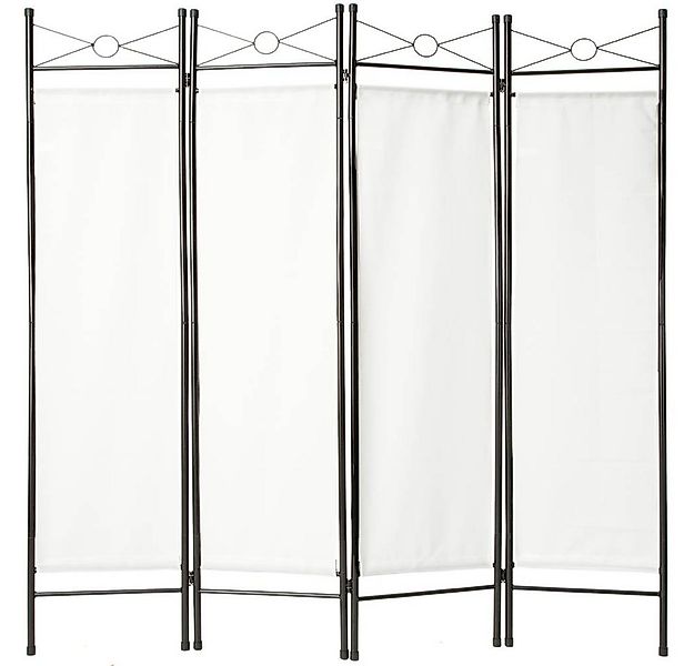 tectake Paravent Raumteiler, 4-teiliger Blickschutz günstig online kaufen