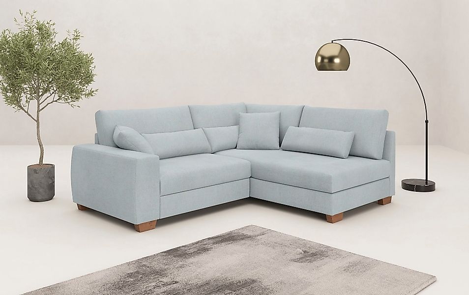Mr. Couch Ecksofa "Helena L-Form, bis 140 kg belastbar", mit Taschenfederke günstig online kaufen