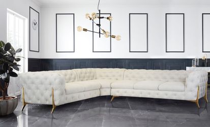 Leonique Chesterfield-Sofa "Amaury L-Form" großes Ecksofa, Chesterfield-Opt günstig online kaufen
