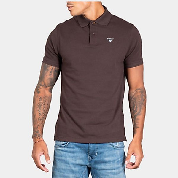 Barbour  Poloshirt Tartan pique polo shirt - dark oak günstig online kaufen