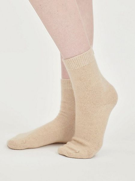GOBI Cashmere Socken Naturfarbe Unisex Kaschmir Rippenstrick-Bettsocken günstig online kaufen