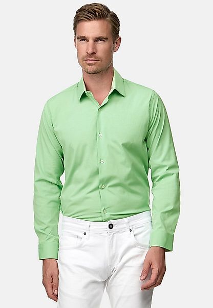 Rusty Neal Langarmhemd mit farblich abgesetztem Innenkragen günstig online kaufen