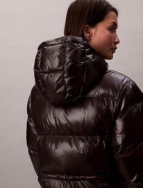 Calvin Klein Jeans Steppmantel SHINE LONG PUFFER COAT Mit Rundhalsausschnit günstig online kaufen