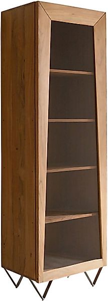 DELIFE Vitrine Kayu Akazie Natur 55x180 günstig online kaufen