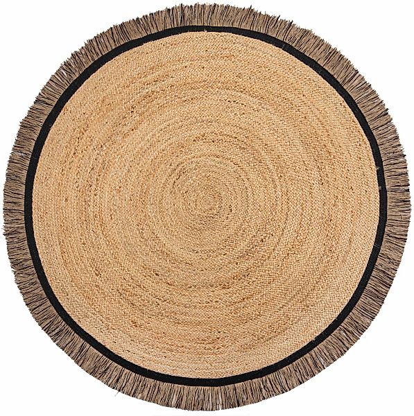 FLAIR RUGS Teppich »KAHANA«, rund, 2 mm Höhe, Handgemacht günstig online kaufen