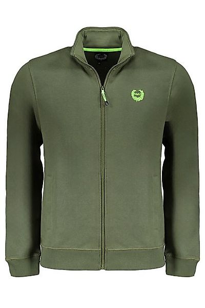 GIAN MARCO VENTURI Sweatshirt Grünes Herren-Sweatshirt mit Reißverschluss u günstig online kaufen