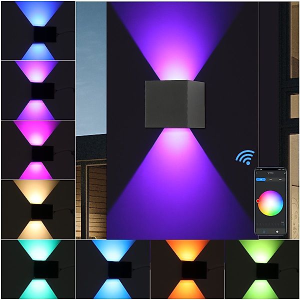 oyajia Wandleuchte 7W RGBW LED Wandlampen günstig online kaufen