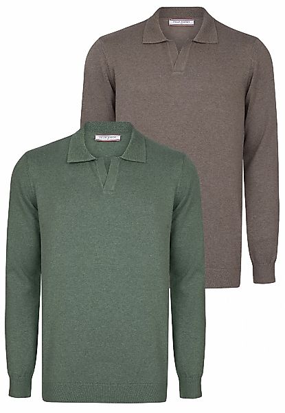 Felix Hardy Polokragenpullover "Pullover mit Polo-Kragen 2er-Pack" günstig online kaufen
