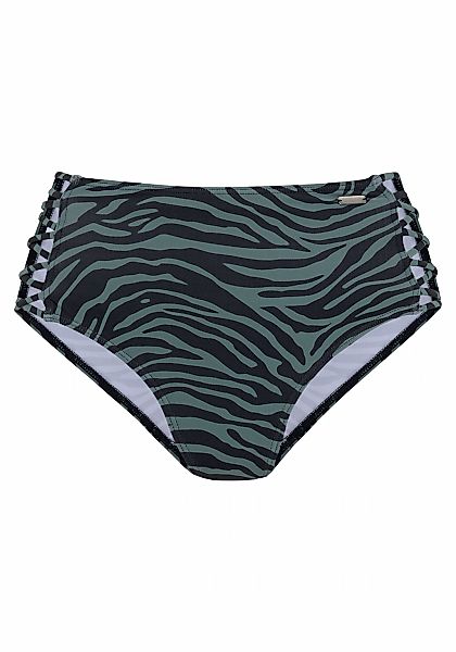 Venice Beach Highwaist-Bikini-Hose "Riella" mit gekreuzten Bändern günstig online kaufen