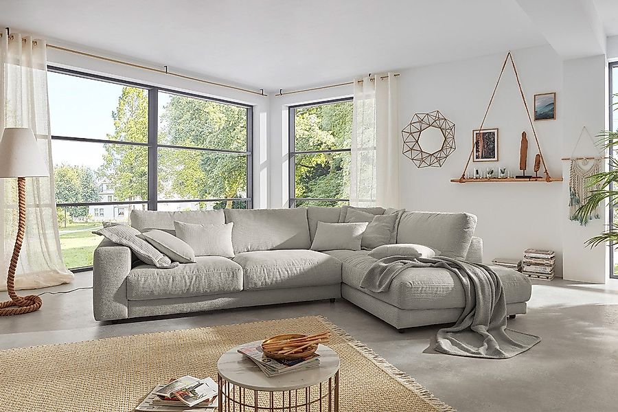KAWOLA Ecksofa MADELINE, Couch L-Form rechts günstig online kaufen