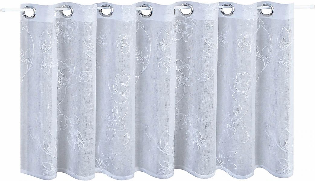 Gerster Gardine "Davina" Ösen 1 Stk. tlg. Ösenpanneau bestickt günstig online kaufen