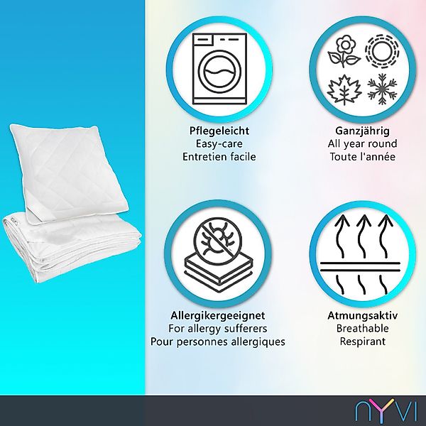 NYVI Bettdecke + Kopfkissen Bettenset DreamScience günstig online kaufen