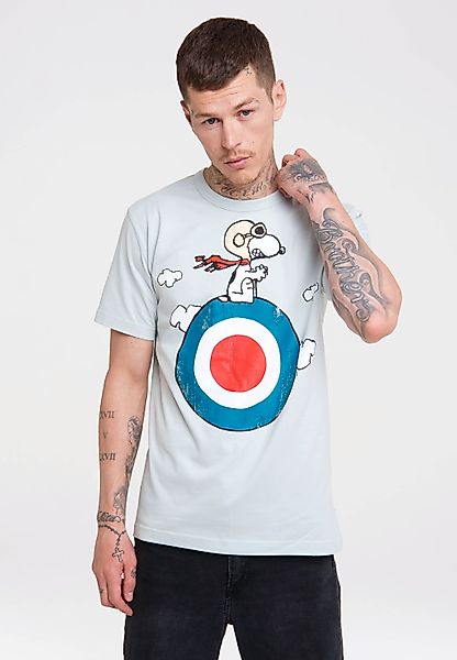 LOGOSHIRT T-Shirt "Peanuts - Snoopy Pilot" mit lizenziertem Print günstig online kaufen