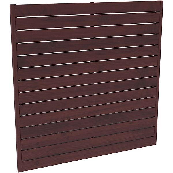 Sichtschutzzaunelement Faro Braun lackiert 180 cm x 180 cm FSC günstig online kaufen