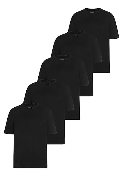 Man's World Rundhalsshirt (5er-Pack) Kurzarm, Regular günstig online kaufen