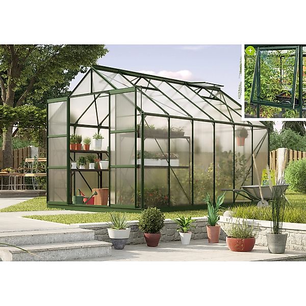 Vitavia Gewächshaus Jupiter 9900 Smaragd 9,9 m² günstig online kaufen