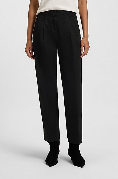 BOSS ORANGE Chinohose Taquina Premium Damenmode im Loose Barrel Fit günstig online kaufen