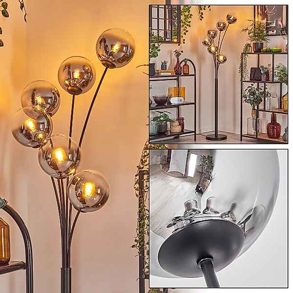 hofstein Stehlampe Stehlampe aus Metall/Glas in günstig online kaufen