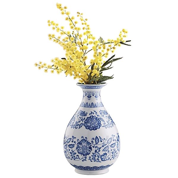 Navaris Dekovase Blau Weiße Vase - kleine Vasen für Tischdeko - Landhaussti günstig online kaufen