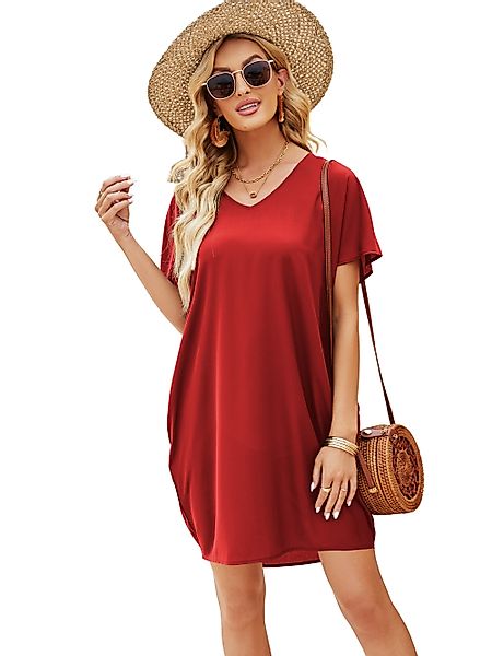Beluring Tunikakleid Lässiges Damen T-Shirt Kleid günstig online kaufen