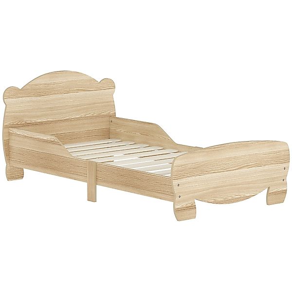 AIYAPLAY Kinderbett mit Bären-Design, Schutzgitter (Jugendbett, günstig online kaufen