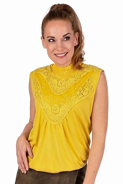 Hangowear Trachtenshirt Blusenshirt - YONCA - senfgelb, weiß günstig online kaufen