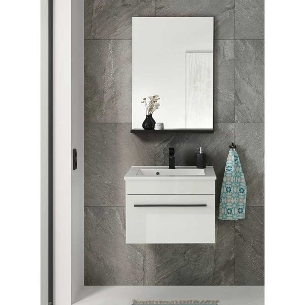 Waschplatz Set in Weiß Hochglanz Gäste WC (zweiteilig) günstig online kaufen