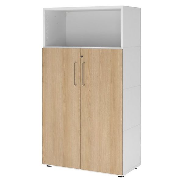 bümö Aktenschrank flexi Schrank Dekor: Weiß/Eiche günstig online kaufen