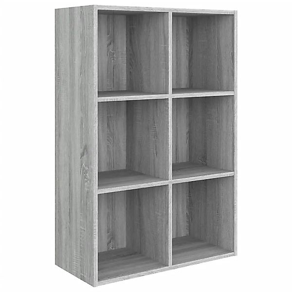 vidaXL Bücherregal/Sideboard Grau Sonoma 66x30x98 cm Holzwerkstoff 815295 günstig online kaufen