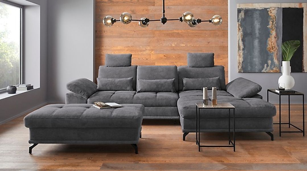 OTTO home Ecksofa »Costello L-Form, B: 301 cm mit Sitztiefen-, Armteilverst günstig online kaufen
