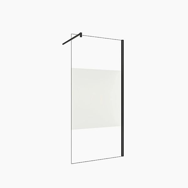 Duschparadies 70 x 200cm Walk in Dusche 8mm Nano Glas Duschwand Milchglasst günstig online kaufen